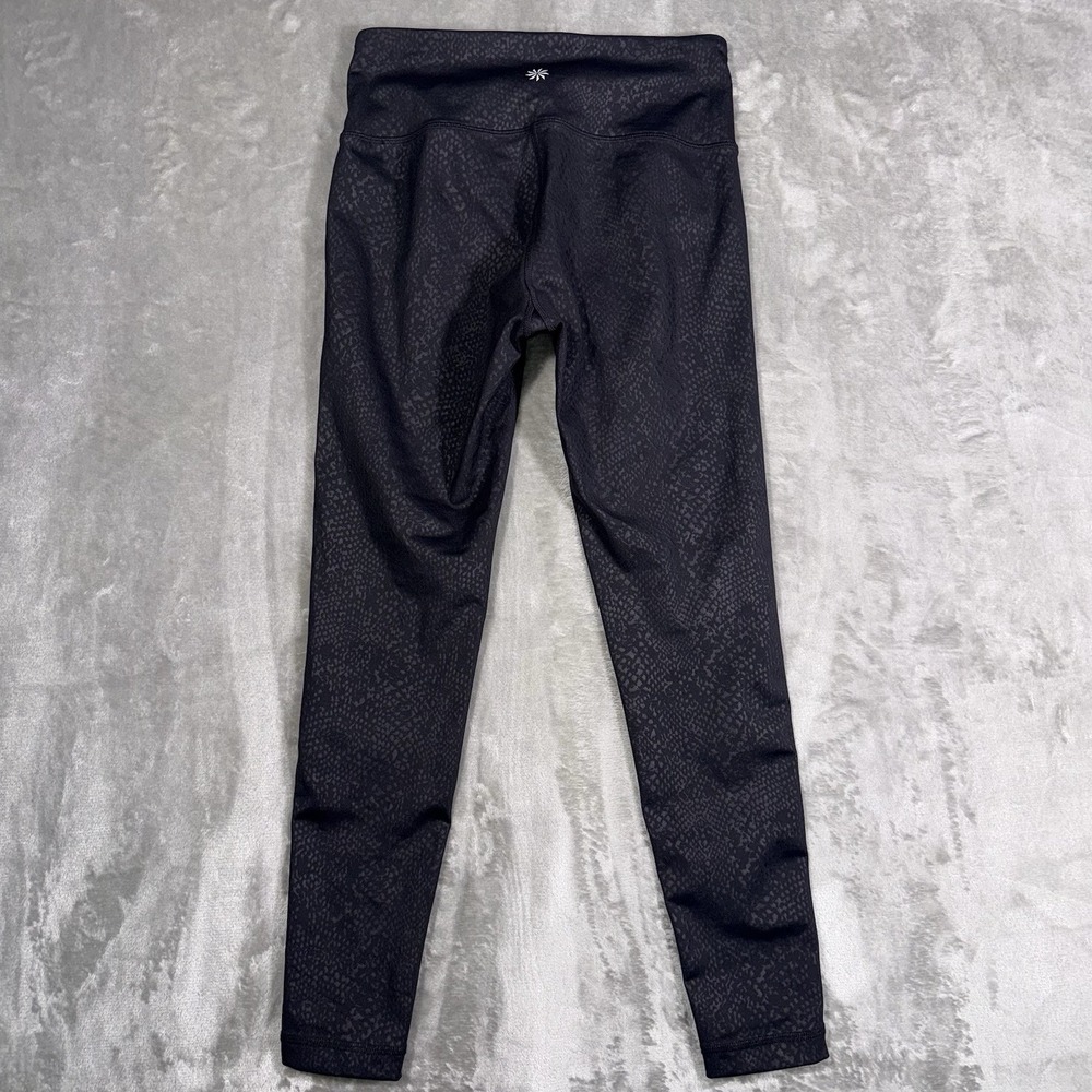 Athleta Leggings Womens XS Black Snake Print Gym Athletic - Picture 5 of 12